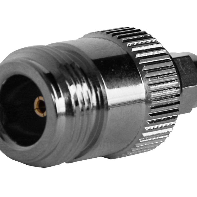 Pulse A-74 SMA-Male to N-Female Adapter is a high-quality coaxial adapter designed to convert SMA plug connections to N jack connections.
