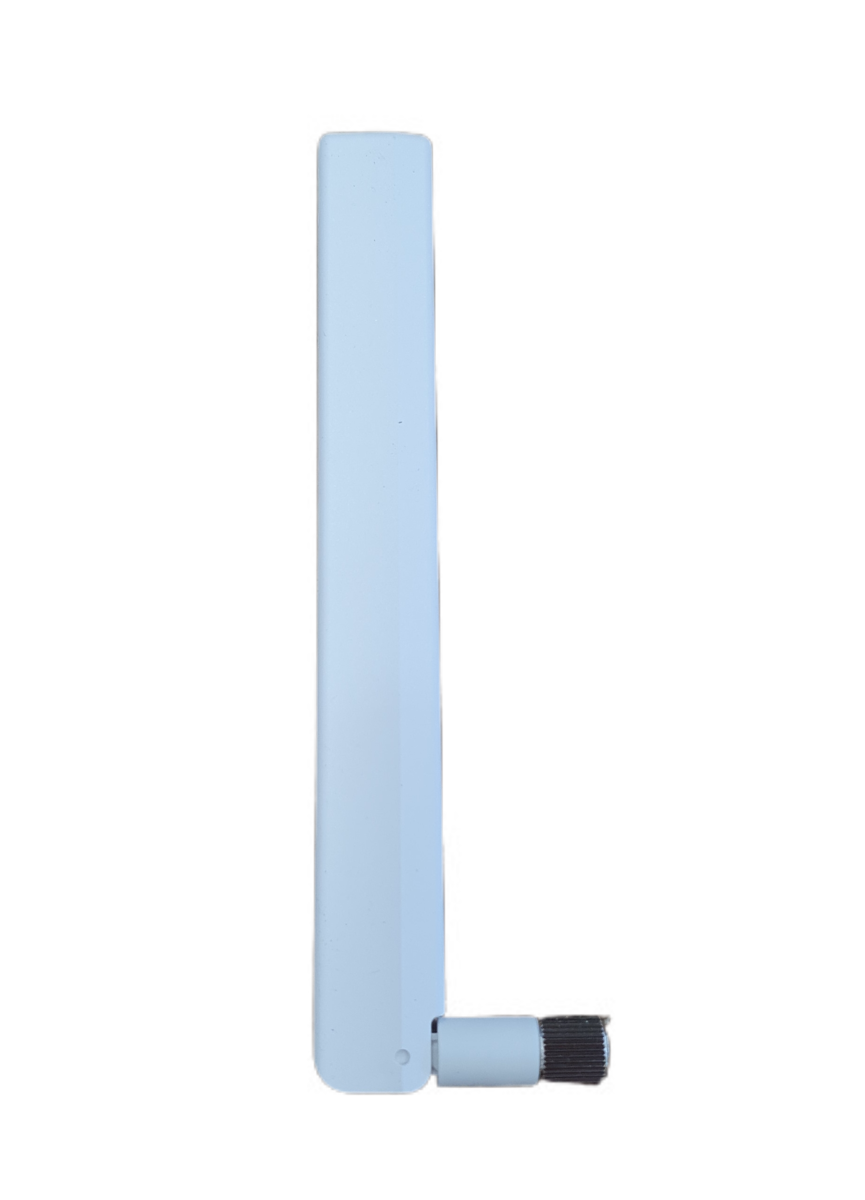 RFI ANT-LTE-SMA-W LTE Terminal Antenna, 698-2700 MHz, 2.6 dBi, Right Angle SMA-Male - White