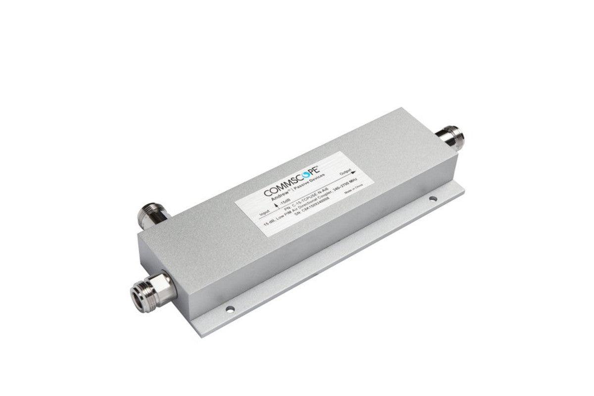CommScope C-15-TCPUSE-N-AI6 Directional Coupler is a high-performance RF component designed for precise signal distribution across a 340-2700 MHz range.