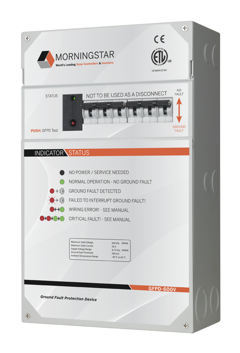 Morningstar GFPD-600V Ground Fault Protection Device for 600V Array
