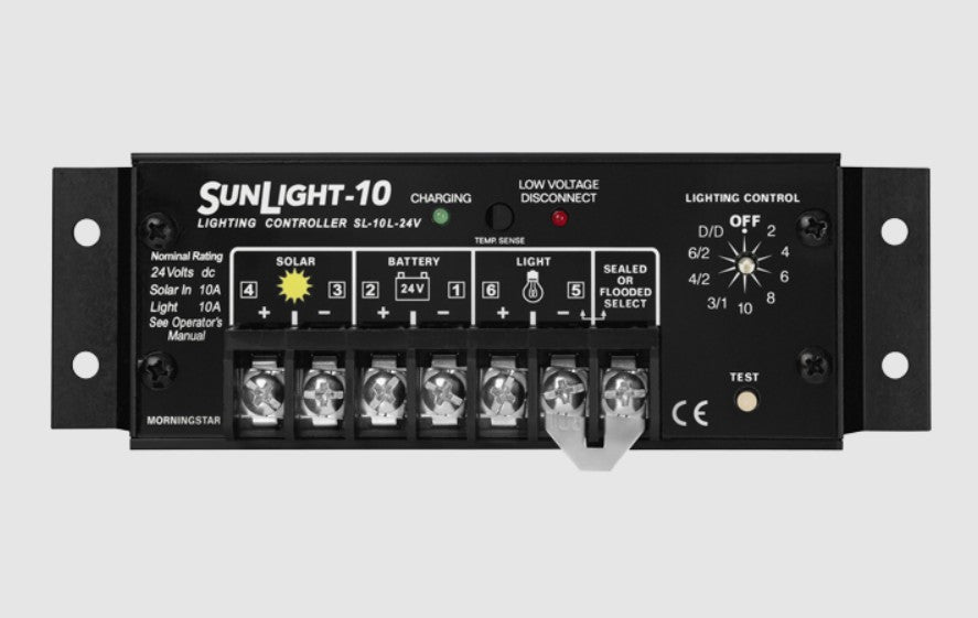 Morningstar SL-10L-24V SunLight PWM Light Controller, 10A, 24V, LVD