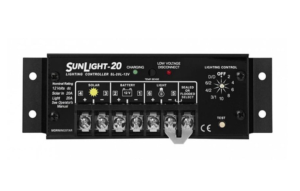 Morningstar SL-20L-12V SunLight PWM Light Controller, 20A, 12V, LVD