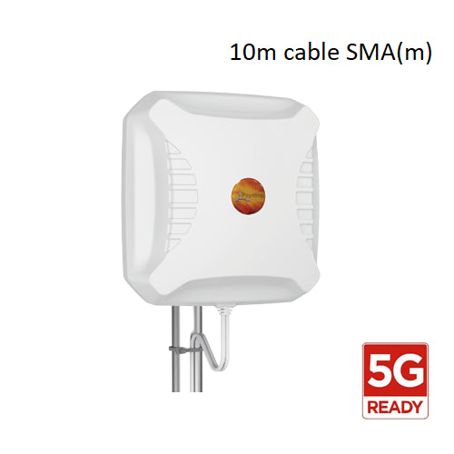 Poynting XPOL-2-5G Cellular Antenna; 4G 5G; 2×2 MIMO ; 698-3800 MHz; 11 dBi; N(F) Port; 10m SMA (M) cable