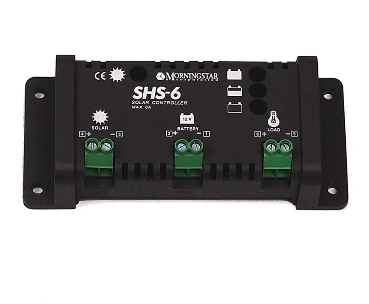 Morningstar SHS-6 PWM Solar Regulator, 6A, 12V