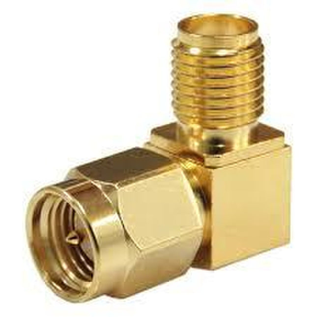 Pulse SMA-14 SMA-Male to Right Angle SMA-Female Adaptor - Gold Plated