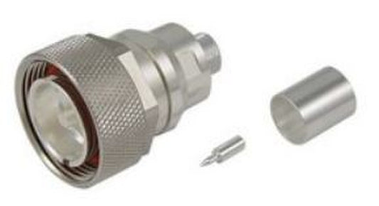 Pulse 716-31 7-16-DIN-Male Connector, Crimp - White Bronze - RG214 Cable
