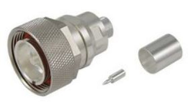 Pulse 716-31 7-16-DIN-Male Connector, Crimp - White Bronze - RG214 Cable