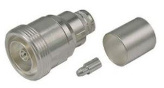 Pulse 716-40 7-16 DIN-Female Connector, Crimp - White Bronze - LMR400/CNT400 Cables