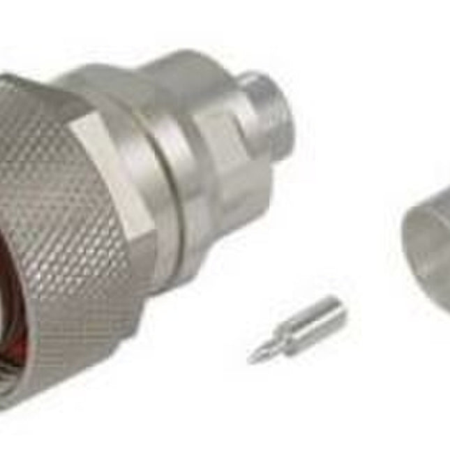 Pulse 716-41 7-16 DIN-Male Connector, Crimp - White Bronze