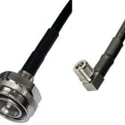 Pulse RG223 Right Angle QMA-Male to 4.3-10-Male Cable Lead - 0.5m