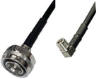 Pulse RG223 Right Angle QMA-Male to 4.3-10-Male Cable Lead - 0.5m