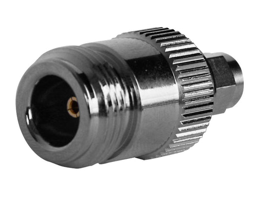 Pulse A-74 SMA-Male to N-Female Adapter is a high-quality coaxial adapter designed to convert SMA plug connections to N jack connections.
