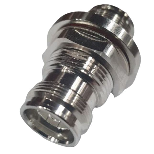 Pulse A43-105 4.3-10-Female to 4.3-10-Female Bulkhead Adaptor