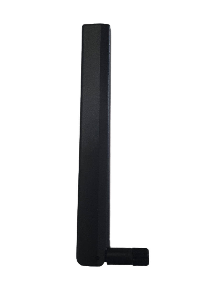 RFI ANT-LTE-SMA-B Terminal Antenna, 698-2700 MHz, 2.6 dBi, Right Angle SMA-Male - Black