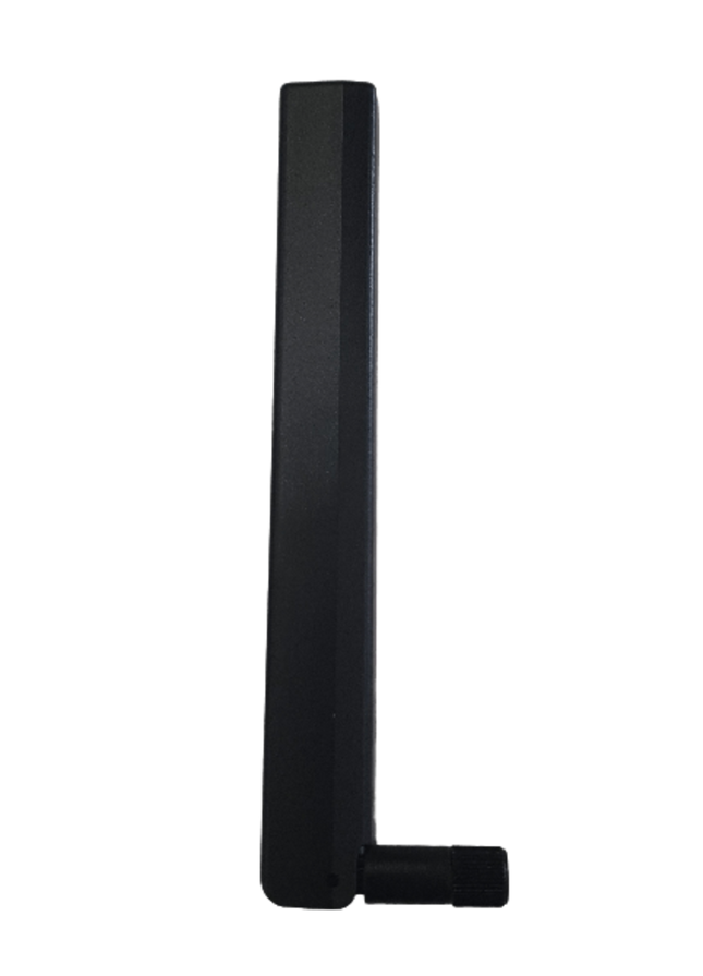 RFI ANT-LTE-SMA-B Terminal Antenna, 698-2700 MHz, 2.6 dBi, Right Angle SMA-Male - Black