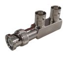 Pulse BNC-81 Tee Adaptor is a versatile connector designed for various RF applications. This adaptor features a BNC-Male and two BNC-Female connectors.