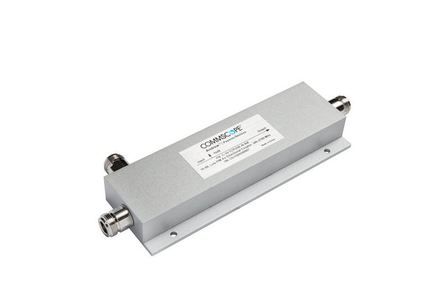 CommScope C-10-TCPUSE-N-AI6 Low PIM Air Directional Coupler is a high-performance RF component designed for precise signal distribution across a broad frequency range of 340-2700 MHz.