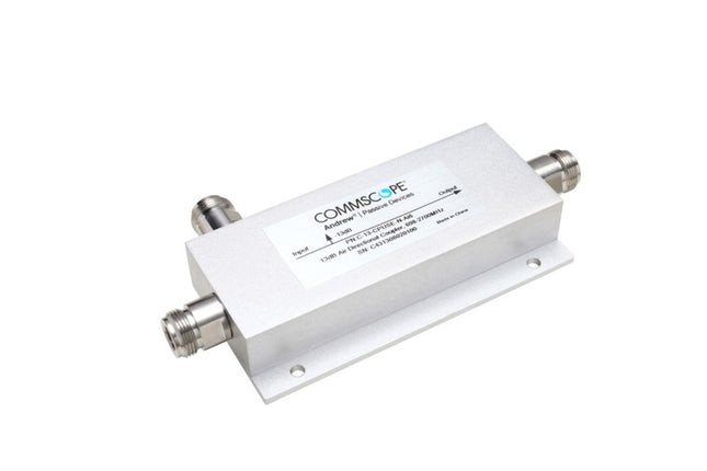 CommScope C-13-CPUSE-N-AI6 3-Port Directional Coupler is a high-performance RF component designed for precise signal distribution across a broad frequency range of 555-2700 MHz.