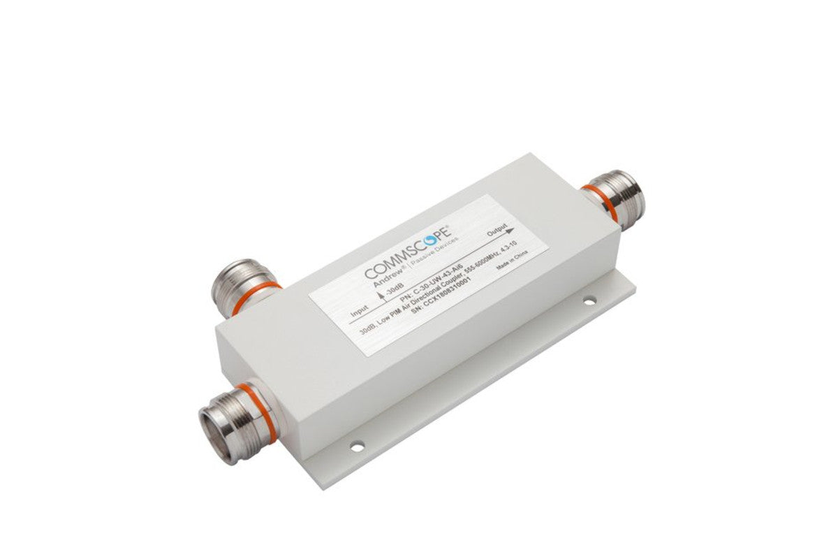 CommScope C-30-UW-43-AI6 Directional Coupler is a high-performance RF component designed for precise signal distribution across a 555-6000 MHz range.