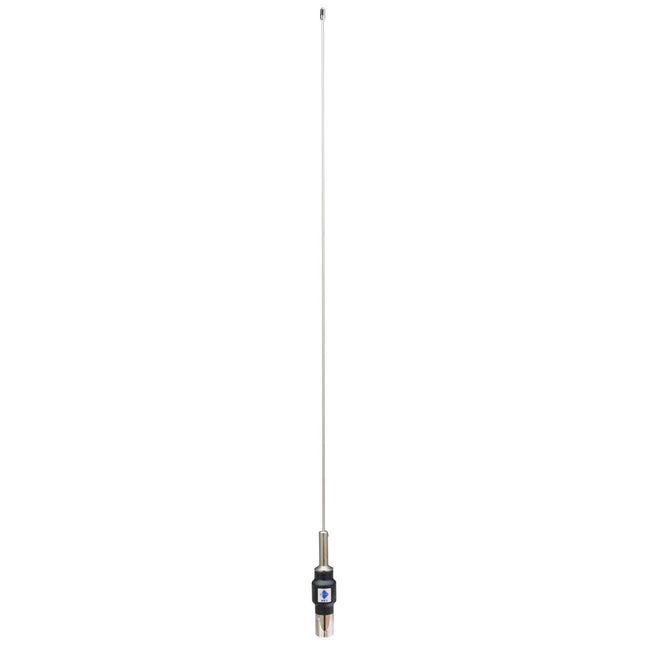 RFI CD28-37-50 VHF Mopole Antenna features 138-163 MHz and 3 dB gain, comes with an MBC Base and without cable.