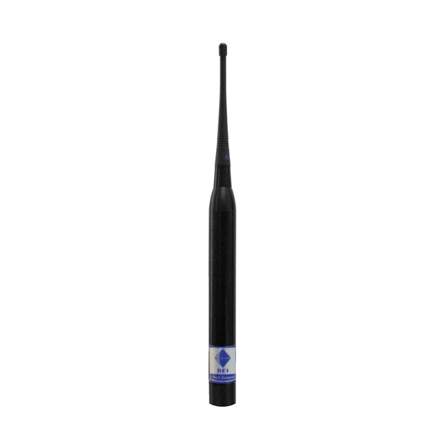 RFI CD990 Antenna; Broadband UHF Elevated Feed; 400-520 MHz; Stud 5m No Connector - Black