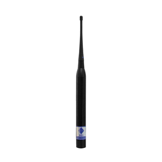 RFI CD990 Antenna; Broadband UHF Elevated Feed; 400-520 MHz; Stud 5m No Connector - Black