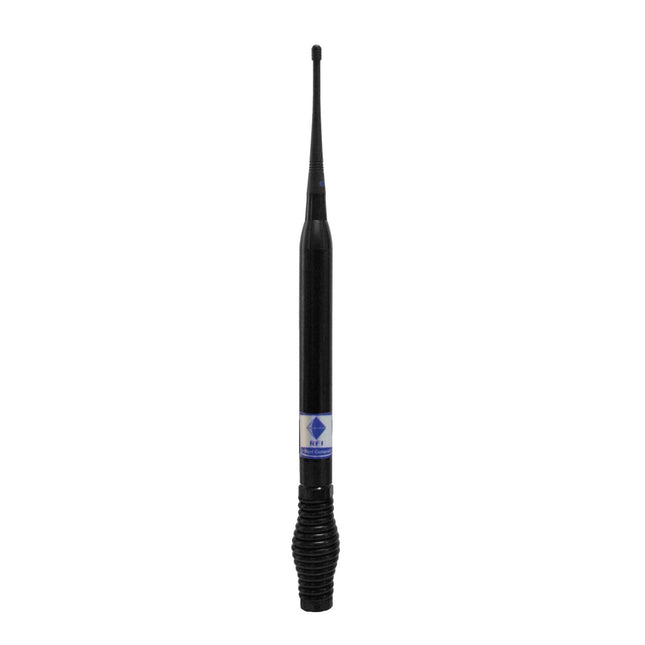 RFI CD991 Antenna; Broadband UHF Elevated Feed; 400-520 MHz; Spring 5m No Connector - Black