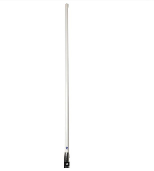 RFI CDQ8195-W-WHIP 5G Vehicle Antenna Whip, 698-3800 MHz, 6.5 dBi - White