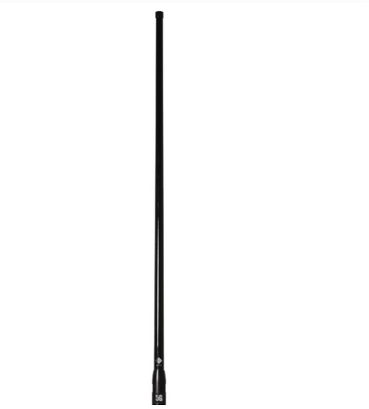 RFI CDQ8197-B-WHIP 5G Vehicle Antenna Whip, 698-3800 MHz, 7.5 dBi - Black