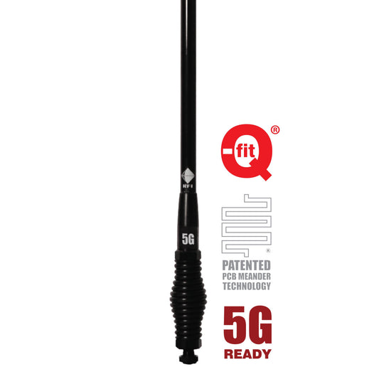 RFI CDR8194-B 5G Vehicle Antenna, 698-3800 MHz, 5.5 dBi, 5m, SMA-Male - Black
