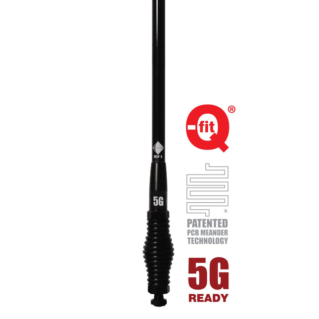 RFI CDR8195-B 5G Vehicle Antenna, 698-3800 MHz, 6.5 dBi, 5m, SMA-Male - Black