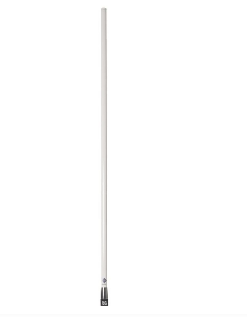 RFI CDR8195-W-WHIP 5G Vehicle Antenna Whip, 698-3800 MHz, 6.5 dBi - White