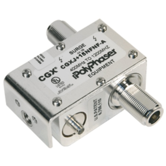 Polyphaser CGXJ+15NFNF-A RF Surge Protector, 400-1200 MHz, 15 VDC