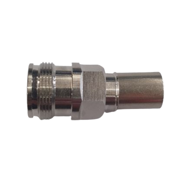 Pulse D43-102 4.3-10-Female Connector, Solder/Crimp - RG214 Cable