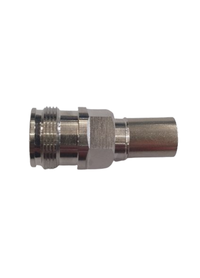 Pulse D43-102 4.3-10-Female Connector, Solder/Crimp - RG214 Cable