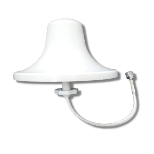 RFI DAS6938-SOC150-N Omni Ceiling Antenna - 698-960 MHz; 1710-3800 MHz covers both 4G and 5G bands; ideal for all fixed in-building coverage applications.