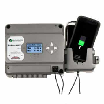 Morningstar EcoBoost MPPT Solar Regulator; 20A 12-24V / 120V, Meter