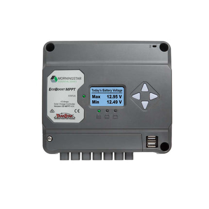 Morningstar EcoBoost EB-MPPT-30M MPPT Solar Regulator; 30A 12-24V / 120V, Meter