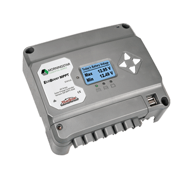 Morningstar EcoBoost EB-MPPT-30M MPPT Solar Regulator; 30A 12-24V / 120V, Meter