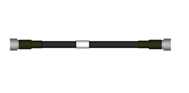 Commscope F4R-HPHMDM-2M Jumper, 4.3-10-Male to 7-16 DIN-Male, 2m