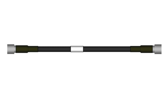 Commscope F4R-HPHMHM-1M Jumper, 4.3-10-Male to 4.3-10-Male, 1m