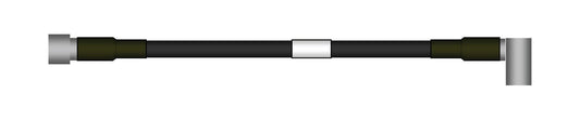 CommScope F4R-HPNMDR-M5 Jumper, Right Angle 7-16 DIN-Male to N-Male, 0.5m