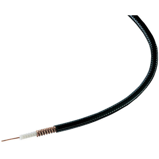 Commscope FSJ1-50A Heliax Superflexible Corrugated Coaxial Cable, 1/4" - Black PE jacket