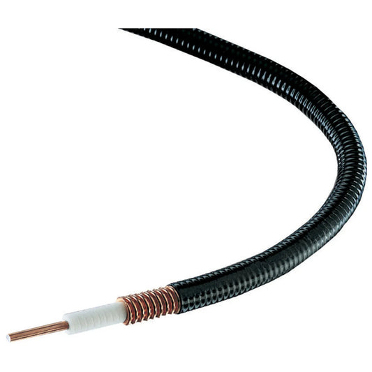 Commscope FSJ4-50B Heliax Superflexible Coaxial Cable, 1/2'', HF/NFR - Black