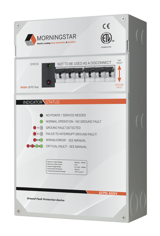 Morningstar GFPD-600V Ground Fault Protection Device for 600V Array