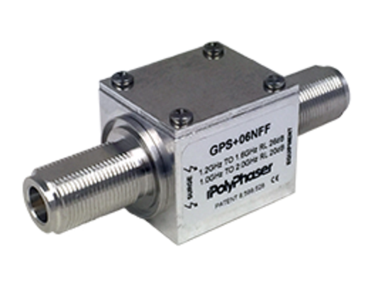 PolyPhaser GPS+06NFF Surge Protector, 1.2-1.6 GHz, N F-F Bulkhead