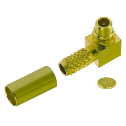 Pulse MMCX-01 Right Angle MMCX-Male Connector, Solder - RG174, RG316 and RG179 Cables