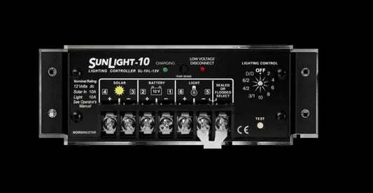Morningstar SL-10L-12V SunLight PWM Light Controller, 10A, 12V, LVD