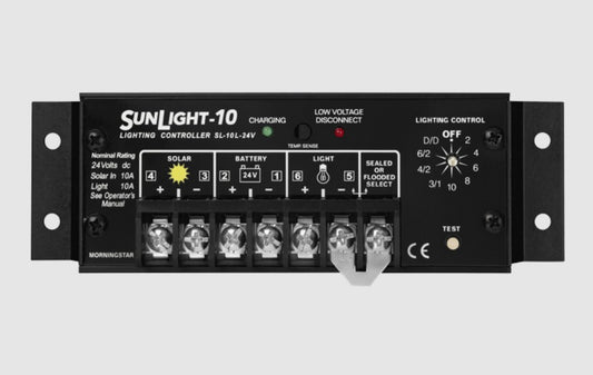 Morningstar SL-10L-24V SunLight PWM Light Controller, 10A, 24V, LVD