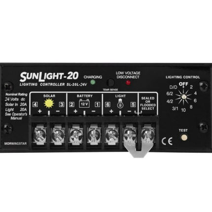Morningstar SL-20L-24V SunLight PWM Light Controller, 20A, 24V, LVD
